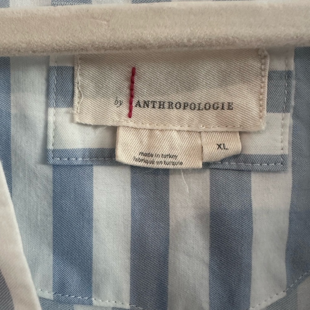 Anthropologie Blue and White Striped Somerset Maxi Dress - Picture 3 of 5
